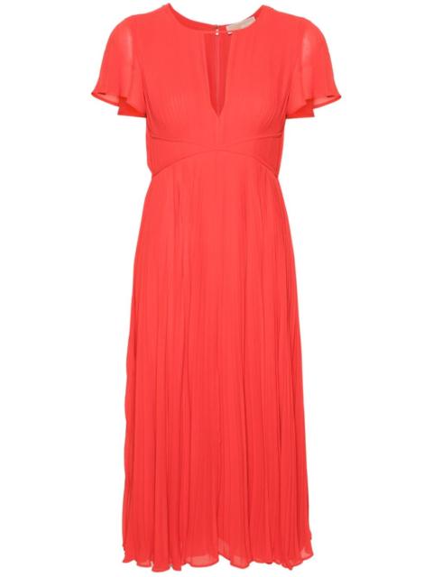 MICHAEL KORS pleated midi dress