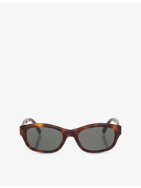SAINT LAURENT SL M172 Rectangle-Frame Acetate Sunglasses