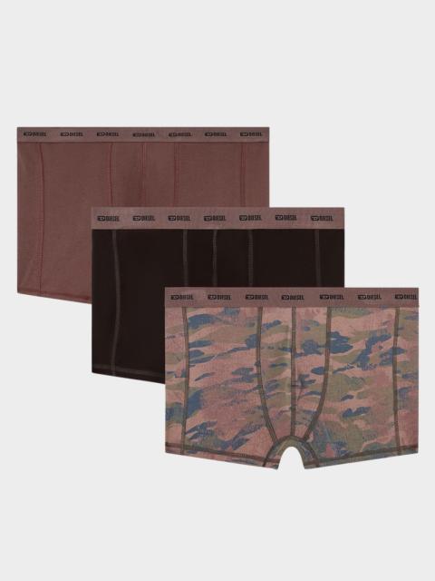 Diesel Men's Damien Logo Waistband 3-Pack Boxer Briefs