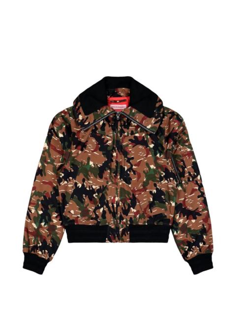 Walter Van Beirendonck camouflage zip bomber jacket