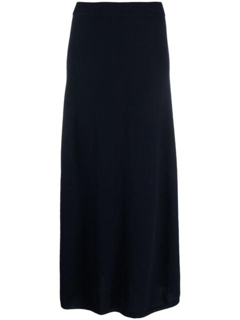 LISA YANG ribbed-trim cashmere skirt