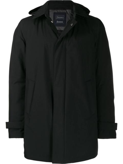 Herno detachable hooded coat