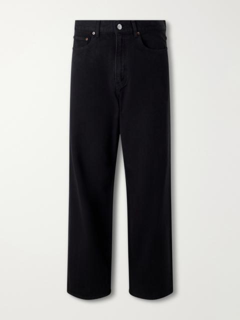 A.PRESSE Straight-Leg Cotton and Silk-Blend Piqué Trousers