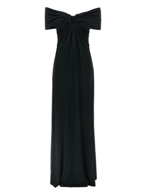 CAROLINA HERRERA off-shoulder draped gown