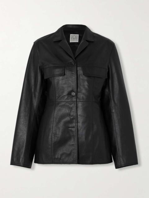Hourglass leather jacket