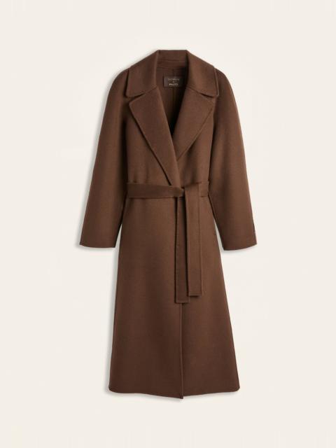 SLOWEAR Oversized belted coat in double-faced wool