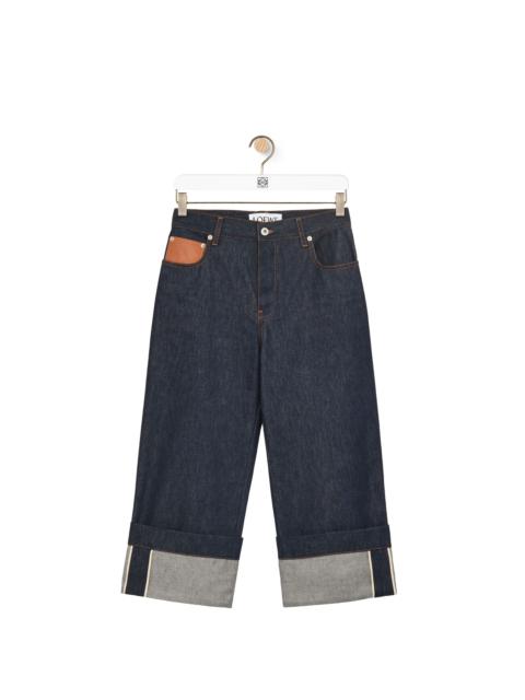 Loewe Fisherman turn-up jeans in denim