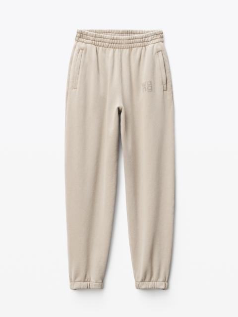 Alexander Wang PUFF LOGO SWEATPANT IN STRUCTURED TERRY