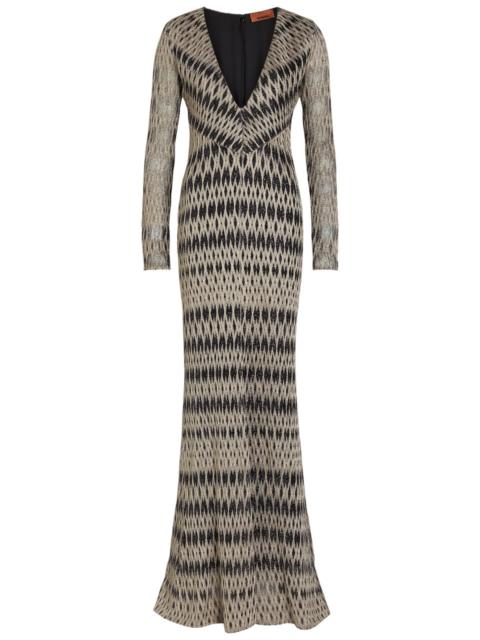 Missoni Missoni Patterned Fine-knit Maxi Dress