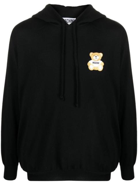 Moschino teddy-bear virgin wool hoodie