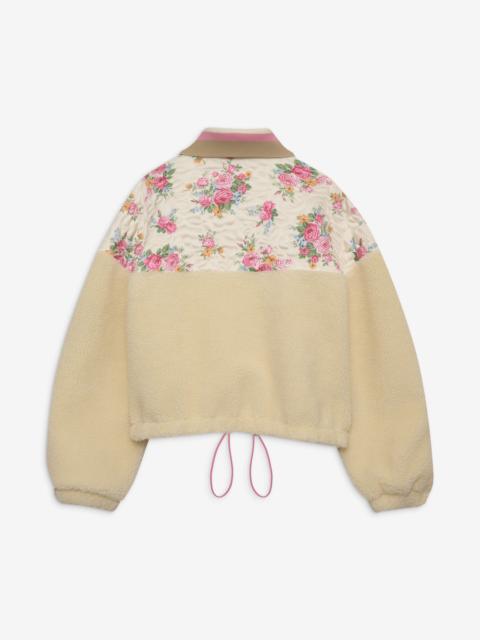 For Love & Lemons Saide Floral Fleece Jacket