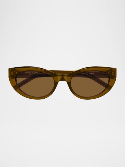 SAINT LAURENT Sl M115 Cat-Eye Sunglasses in Recycled Acetate