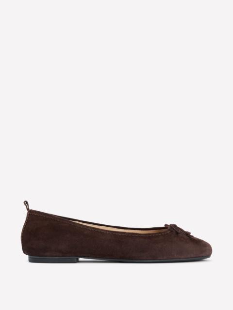 BODEN Kitty Flexi Sole Ballet Flats-Chocolate
