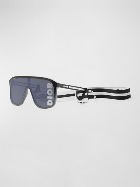Dior Men's Diorfast Shield Sunglasses with Head Strap