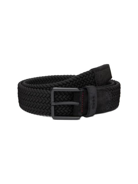 HUGO Black Braided Belt