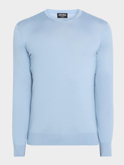 ZEGNA Men's Cashseta Crewneck Sweater