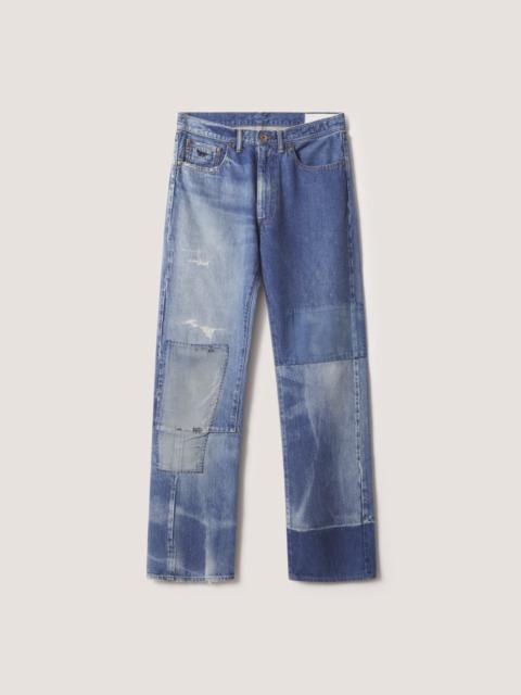 Maison Kitsuné MAISON KITSUNE X KURO PATCHWORK DENIM PANTS