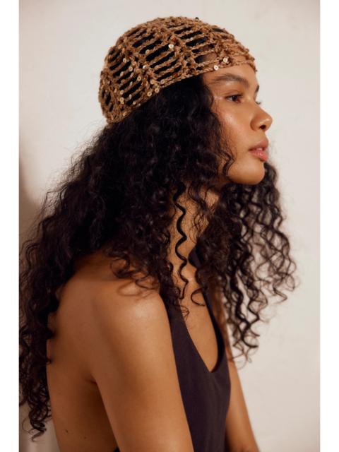 FREE PEOPLE Mila Sequin Disco Cap