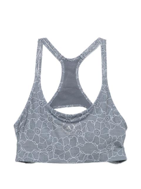 adidas T-back printed performance tank  top