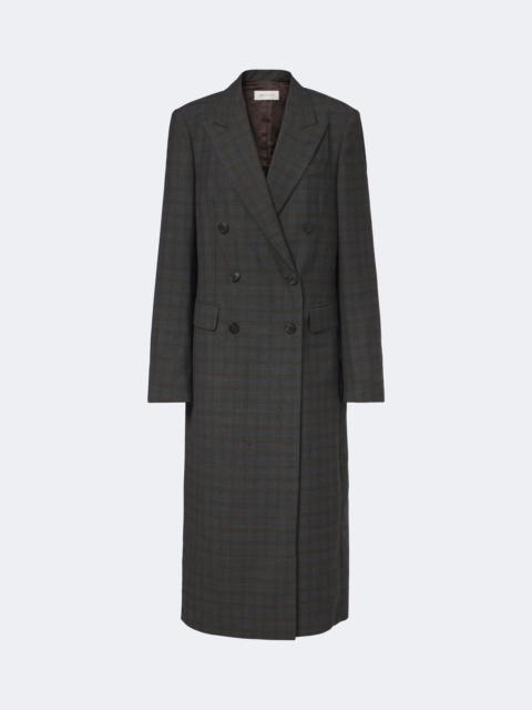 Dries Van Noten Checked double-breasted wool coat