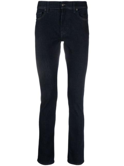 7 For All Mankind slim-cut logo-patch jeans