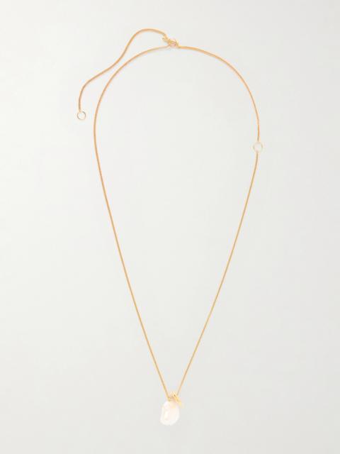 Jil Sander Gold-tone Pearl Necklace