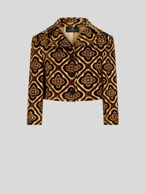 Etro CROPPED VELVET JACKET