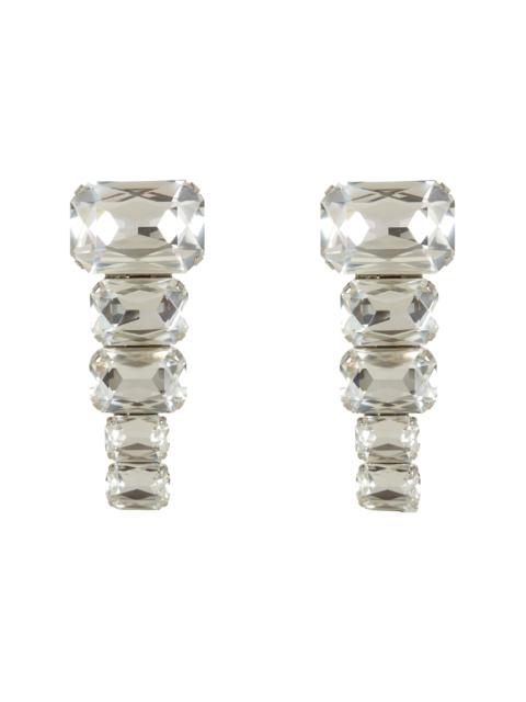 Crystal pendant earrings