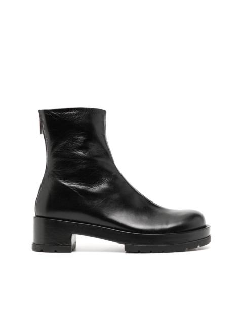 SAPIO zip-up leather boots