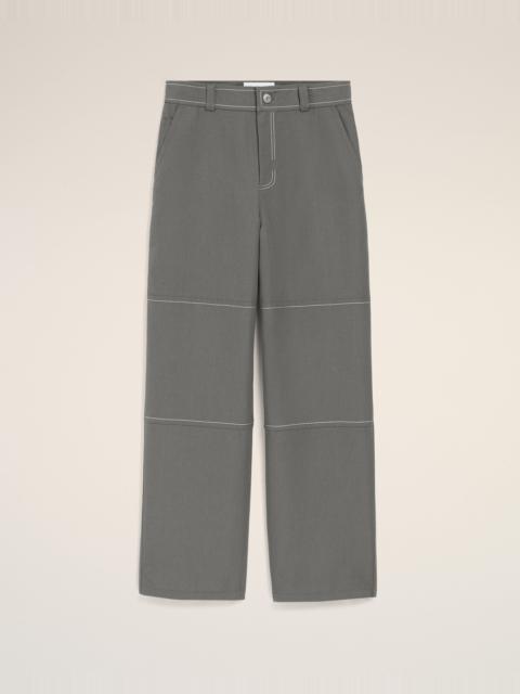 AMI Paris GREY NEW WOOL WORKER TROUSERS