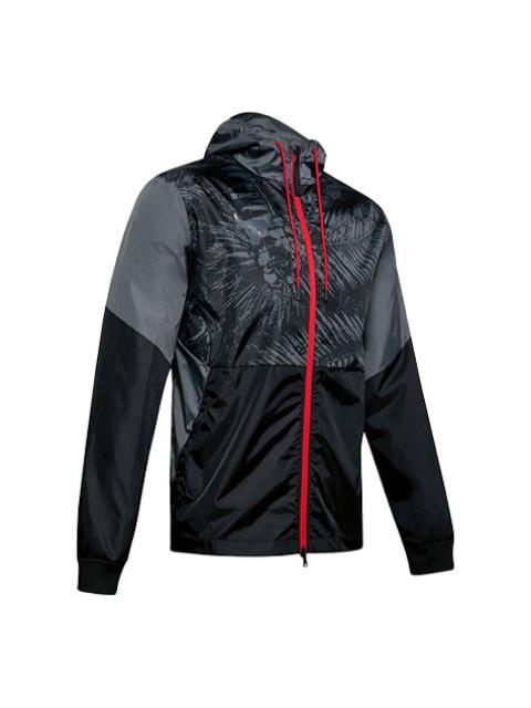 Under Armour Under Armour Project Rock Legacy Windbreaker Jacket 'Grey Black Red' 1351527-001