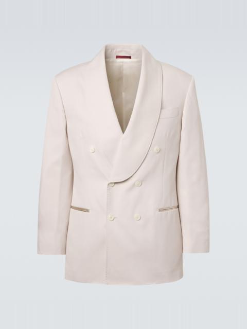 Brunello Cucinelli Double-breasted silk blazer