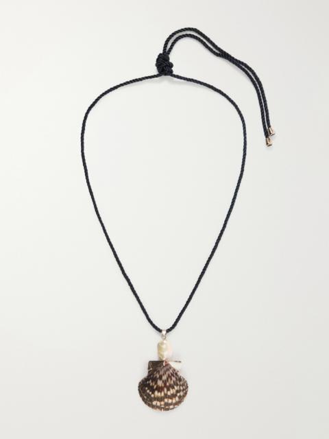 Jennifer Behr Rhodes Silver-tone Shell Necklace