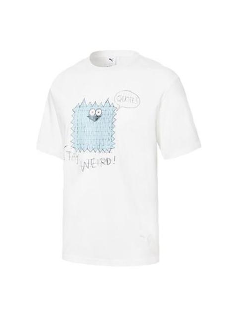 PUMA PUMA x Michael Lau Graphic Short T-Shirt 'White Blue' 531320-02