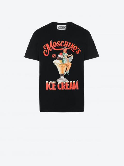 Moschino MOSCHINO'S ICE CREAM ORGANIC JERSEY T-SHIRT