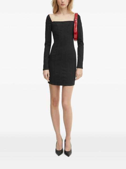 GUESS USA square-neck denim dress