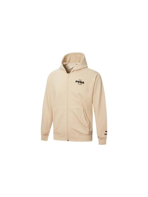 PUMA PUMA Club Graphic Full Zip Jacket 'Beige' 533199-20