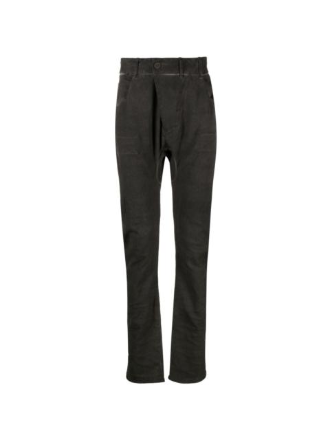 faded-trim detail trousers