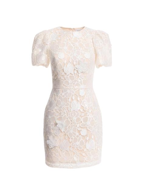 Dress The Population Women's Elsie Floral Lace Minidress - Off White