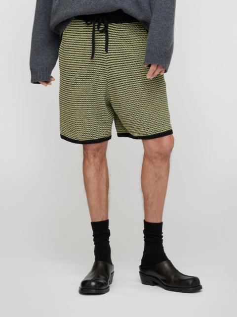 Nanushka Cotton Linen Stripe Shorts