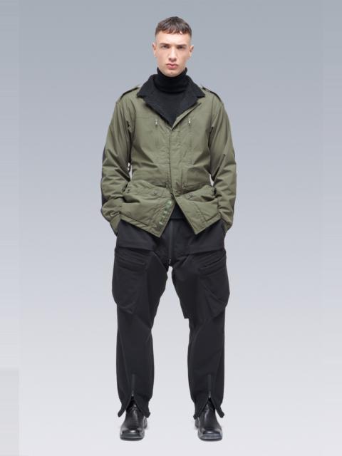 ACRONYM J3-HY Hybrid Construction Windstopper® Polartec® Alpha® / Powerstretch® Modular Jacket GREEN/BLACK