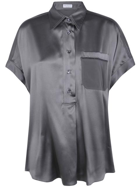 Brunello Cucinelli Shirt Short Sleeves "Silky Blouse"