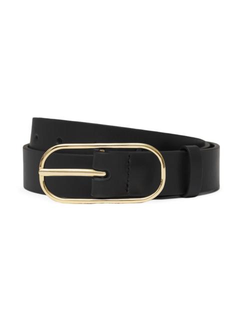 ANINE BING Women's Harper Leather Belt - Black