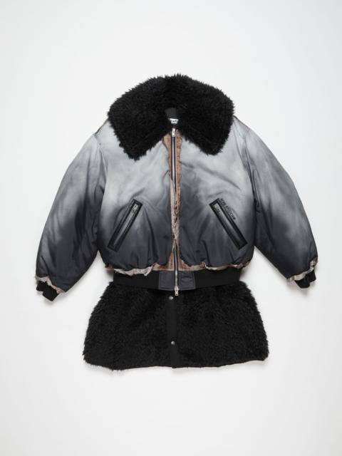 Acne Studios Bomber layered coat - Faded black