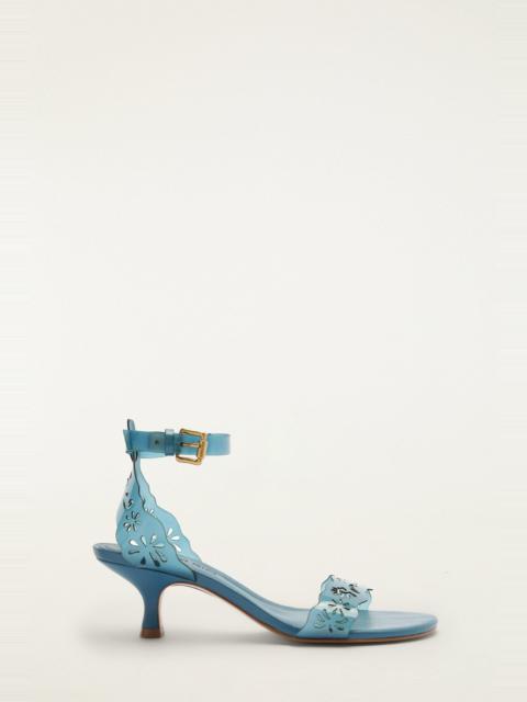 FARM RIO Blue Lace Jelly Kitten Heeled Sandal