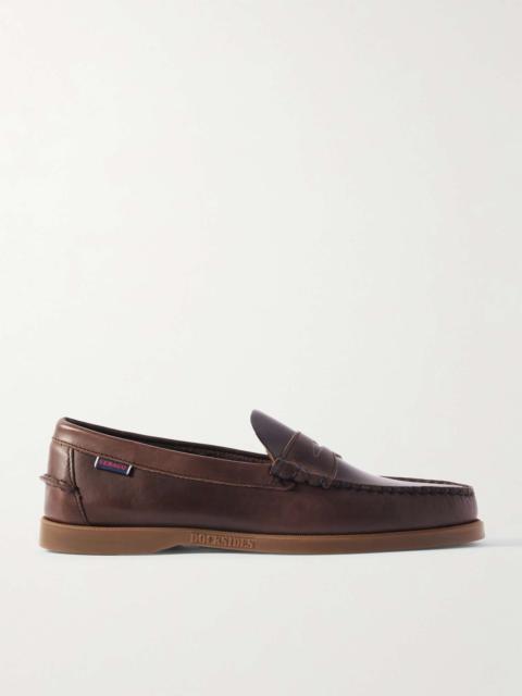 SEBAGO Dolphin Waxed-Leather Penny Loafers