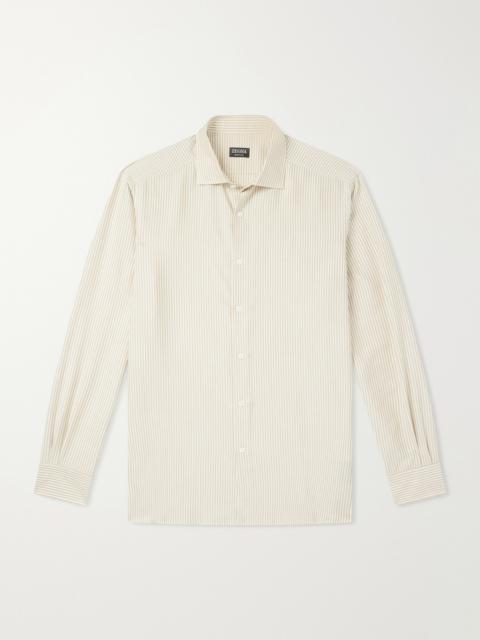 ZEGNA Striped Silk Shirt