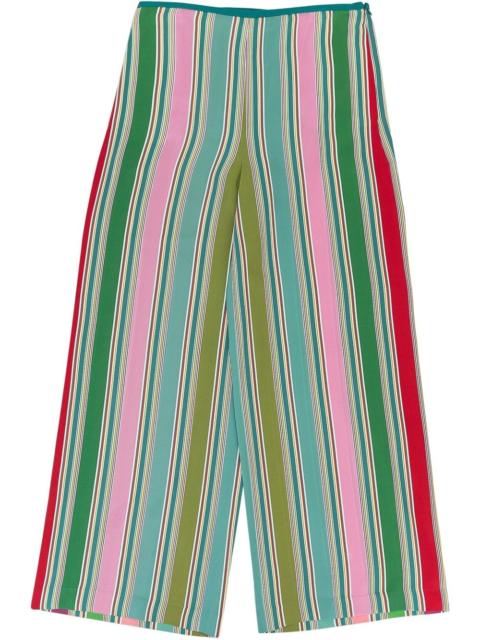 Loro Piana multicolour silk wide-leg pants