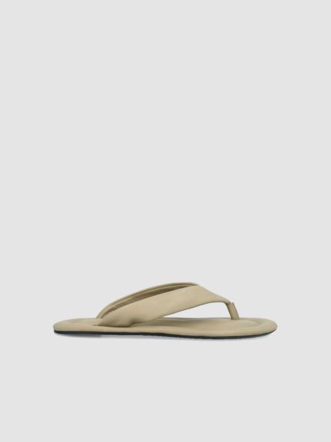 BY FAR DASHA MANGROVE LAMB NAPPA LEATHER FLIP-FLOP SANDAL