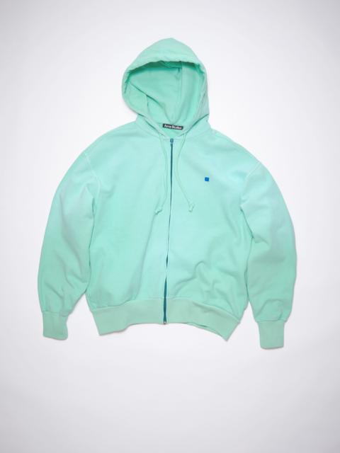 Acne Studios Hooded zippered sweatshirt - Sea foam green